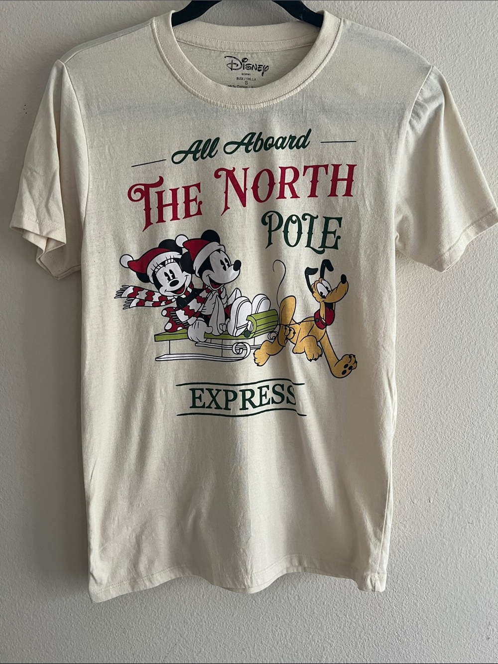 Disney Store “All Aboard The North Pole Express” Mickey Minnie Pluto Christmas S